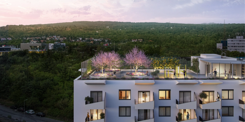 Prichádza Čerešne UP. 500 m2 zážitkový rooftop k bývaniu navyše